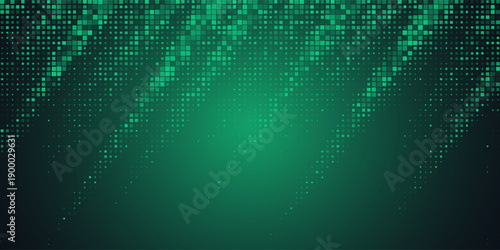 Technology digital futuristic internet network connection black green background, blue abstract cyber information communication, Ai big data science, innovation future tech line illustration vector 3d