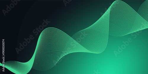 Technology digital futuristic internet network connection black green background, blue abstract cyber information communication, Ai big data science, innovation future tech line illustration vector 3d