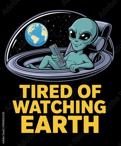 Funny Alien Tired of Watching Earth Meme