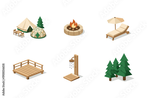 Camping and Glamping Elements