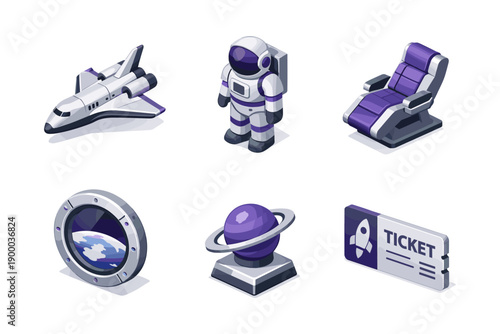 Space Travel Icons Collection