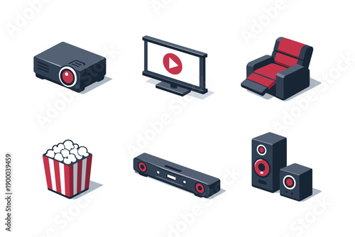 Home Theater Equipment Icons