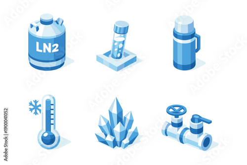 Cryogenic Equipment Icons