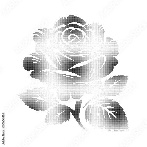 Wallpaper Mural A stylized vector graphic of a dotted winged design on a white background Torontodigital.ca