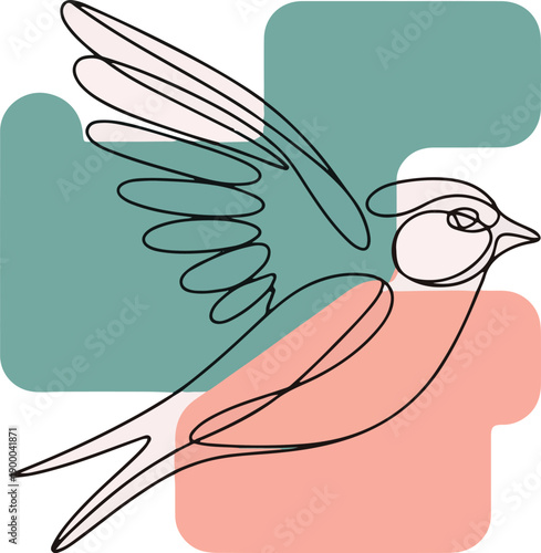 Continuous Line Drawing of a Bohemian Insect