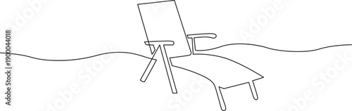 A chair with a broken leg placed on a damaged floor. Vector