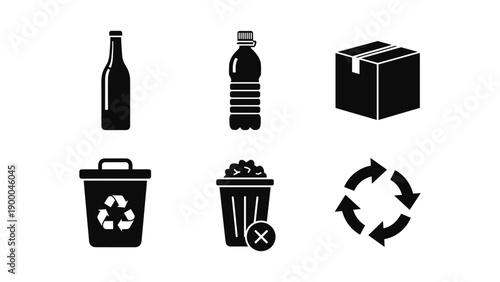 Recycling Icons Set