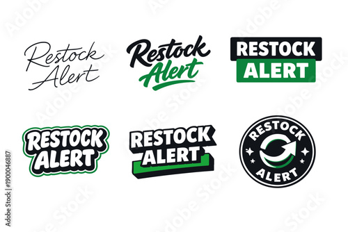 Restock alert: diverse typography and design styles showcase