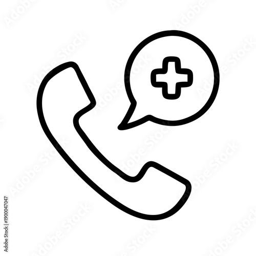 Medical support hotline phone with emergency assistance