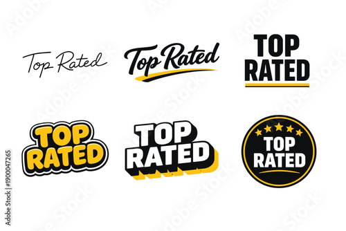 Top rated text designs in various styles with bold and script fonts