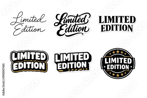 Limited edition logos: creative design variations and typography styles
