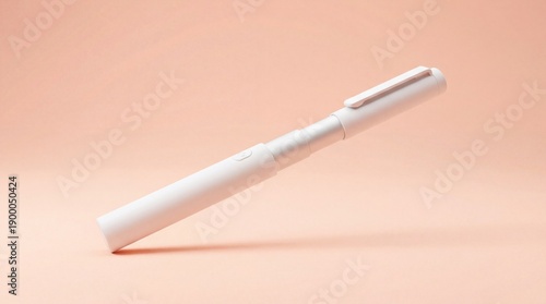 Wallpaper Mural Modern white electronic pen on peach background Torontodigital.ca