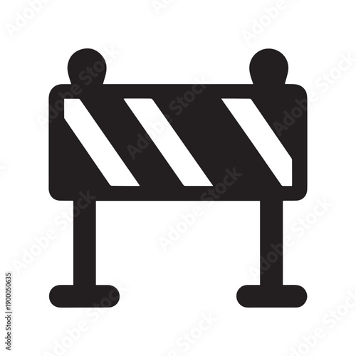 Safety Barrier Icon Vector