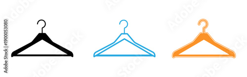 Colorful clothes hangers