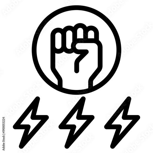 Resistance icon vector illustration