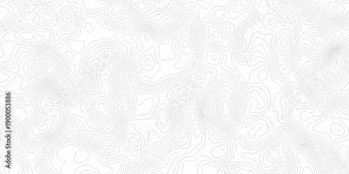 Seamless grid landscape white and gray area curve topography elevation map design. wave diagram contour stripe spiral composition discovery paper surface design.