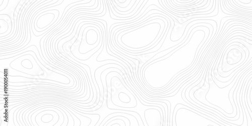 Seamless grid landscape white and gray area curve topography elevation map design. wave diagram contour stripe spiral composition discovery paper surface design.