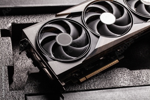 Fotografía A modern computer graphics video card