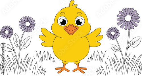 Springtime Fun with a Little Chick