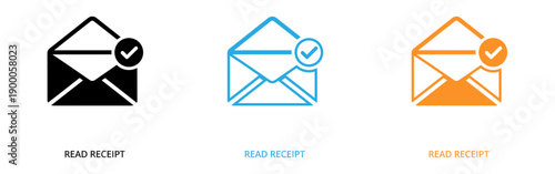 Email read receipt icons