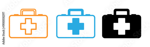 First aid kit icons