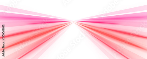Pink and yellow neon waves curve along a cyberpunk street at night. Motion streaks illustrate high-speed futuristic energy. Vector illustration with glowing lines. PNG