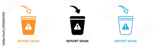 Report spam icons