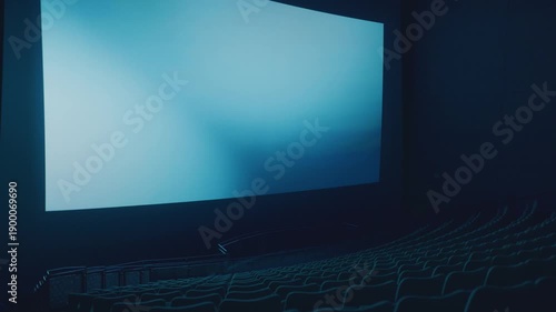 Screen flashing in empty cinema auditorium