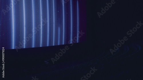 Screen flashing in empty cinema auditorium
