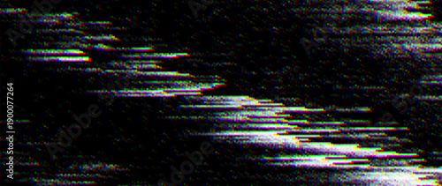 Retro CCTV or VHS Video White Noise Abstract Grunge Background. CRT Scanlines Vibration Glitch. Video Damage Overlay Texture. Nostalgic Vintage 80s 90s Surveillance or TV Tech Vector Illustration.