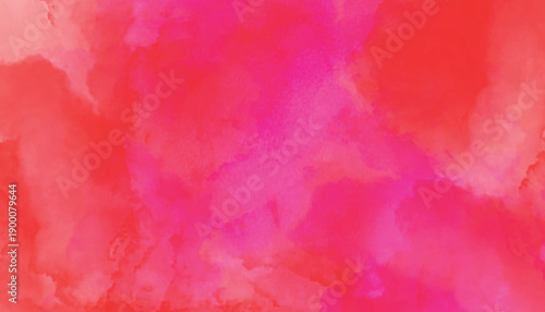 Vibrant Red and Pink Watercolor Wash Background paint