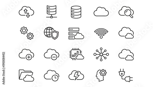 UI Icon Pack Set – Flat Solid and Outline Icons for App and Web Interface. Modern UI icon pack featuring a set of flat solid and outline icons designed for mobile apps, websites, dashboards, and SaaS.