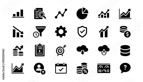 UI Icon Pack Set – Flat Solid and Outline Icons for App and Web Interface. Modern UI icon pack featuring a set of flat solid and outline icons designed for mobile apps, websites, dashboards, and SaaS.