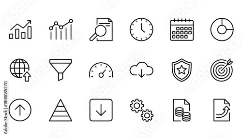 UI Icon Pack Set – Flat Solid and Outline Icons for App and Web Interface. Modern UI icon pack featuring a set of flat solid and outline icons designed for mobile apps, websites, dashboards, and SaaS.