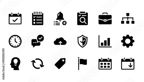 UI Icon Pack Set – Flat Solid and Outline Icons for App and Web Interface. Modern UI icon pack featuring a set of flat solid and outline icons designed for mobile apps, websites, dashboards, and SaaS.
