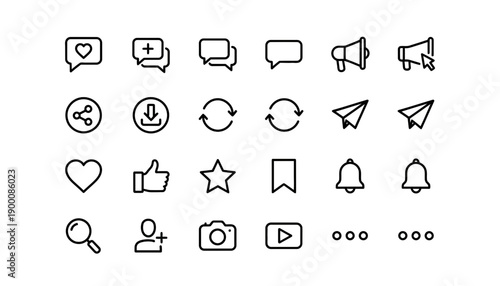 UI Icon Pack Set – Flat Solid and Outline Icons for App and Web Interface. Modern UI icon pack featuring a set of flat solid and outline icons designed for mobile apps, websites, dashboards, and SaaS.