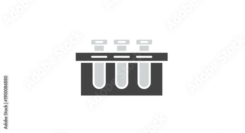 Laboratory test tubes and rack.