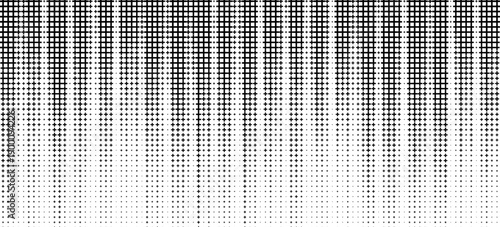 horizontal black halftone of cross or plus sign design for pattern and background.
