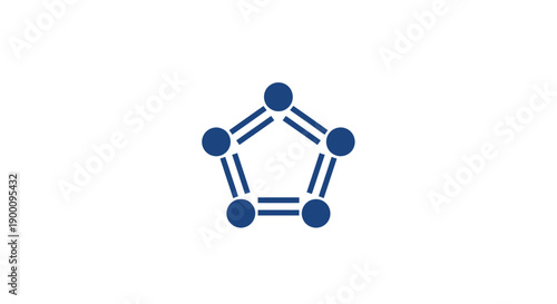 Molecular structure of a chemical compound.