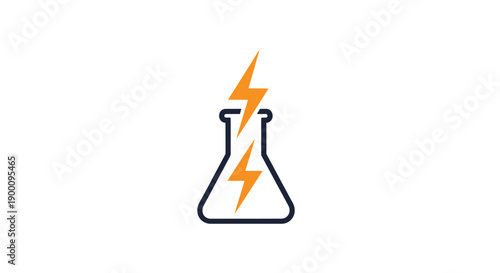 Beaker with Electricity Science Experiment.