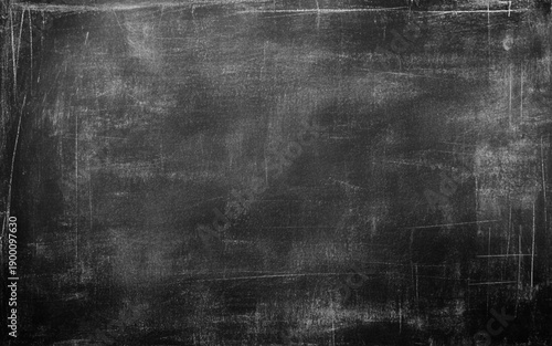 Rough Scratched Grunge Overlay. Black Chalkboard Distress Texture Background