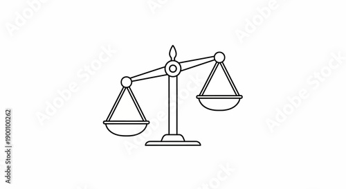 Scales of justice balance equality.