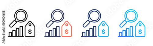 Market Valuation Multi Style Icon Set