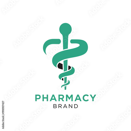 Medical Symbol Illustration for Pharmacy Brand Identity Design