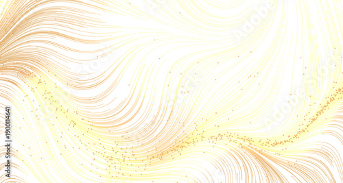 Abstract golden lines with ...