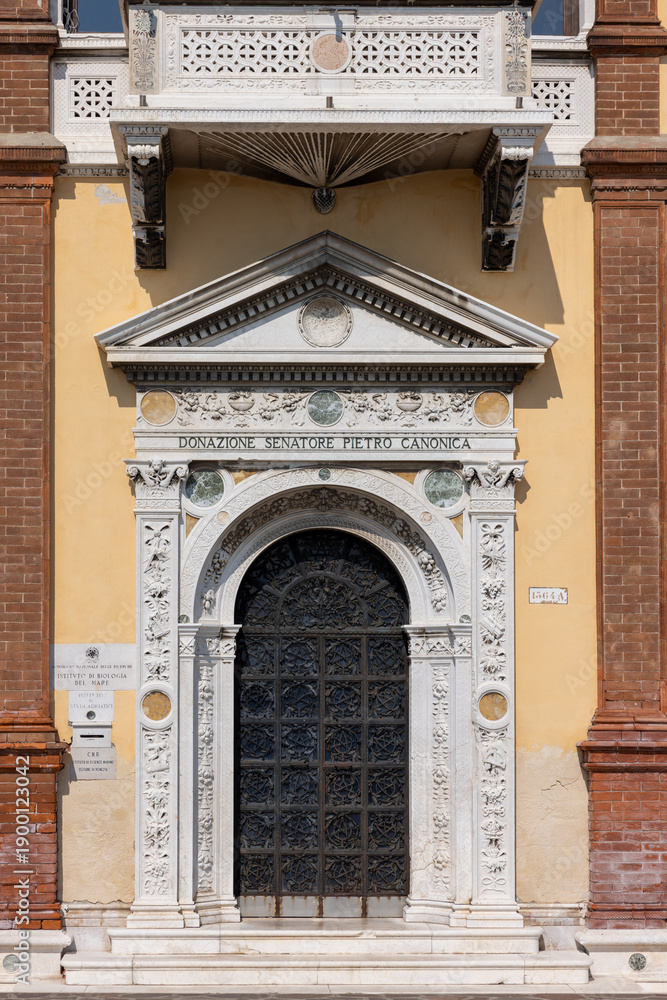 Obraz premium Villino Canonica - Built in 1911 by the Pietro Canonica, currently the seat of The Institute of Marine Sciences of the National Research Council of Italy.