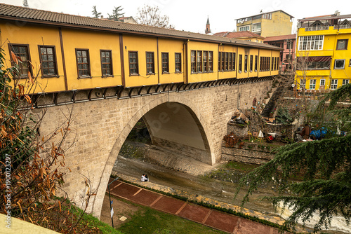 Canvas-taulu The Bazaar Bridge is located in Bursa