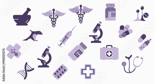 Medical and Healthcare Icons Collection.