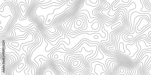 Topographic map patterns, topography line map. Vintage outdoors style. Modern design with White background with topographic wavy pattern design.
Elegant background for presentations.