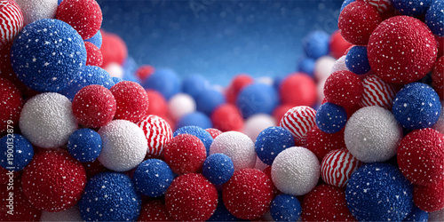 Happy Presidents Day USA Concept with Abraham Lincoln, George Washington Portrait Silhouettes in Clean Flat Vector Style